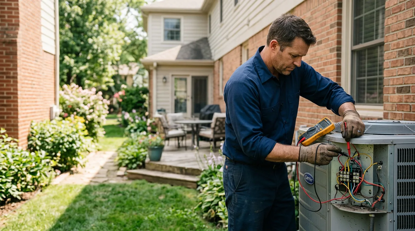 HVAC technician working near Concord, IL